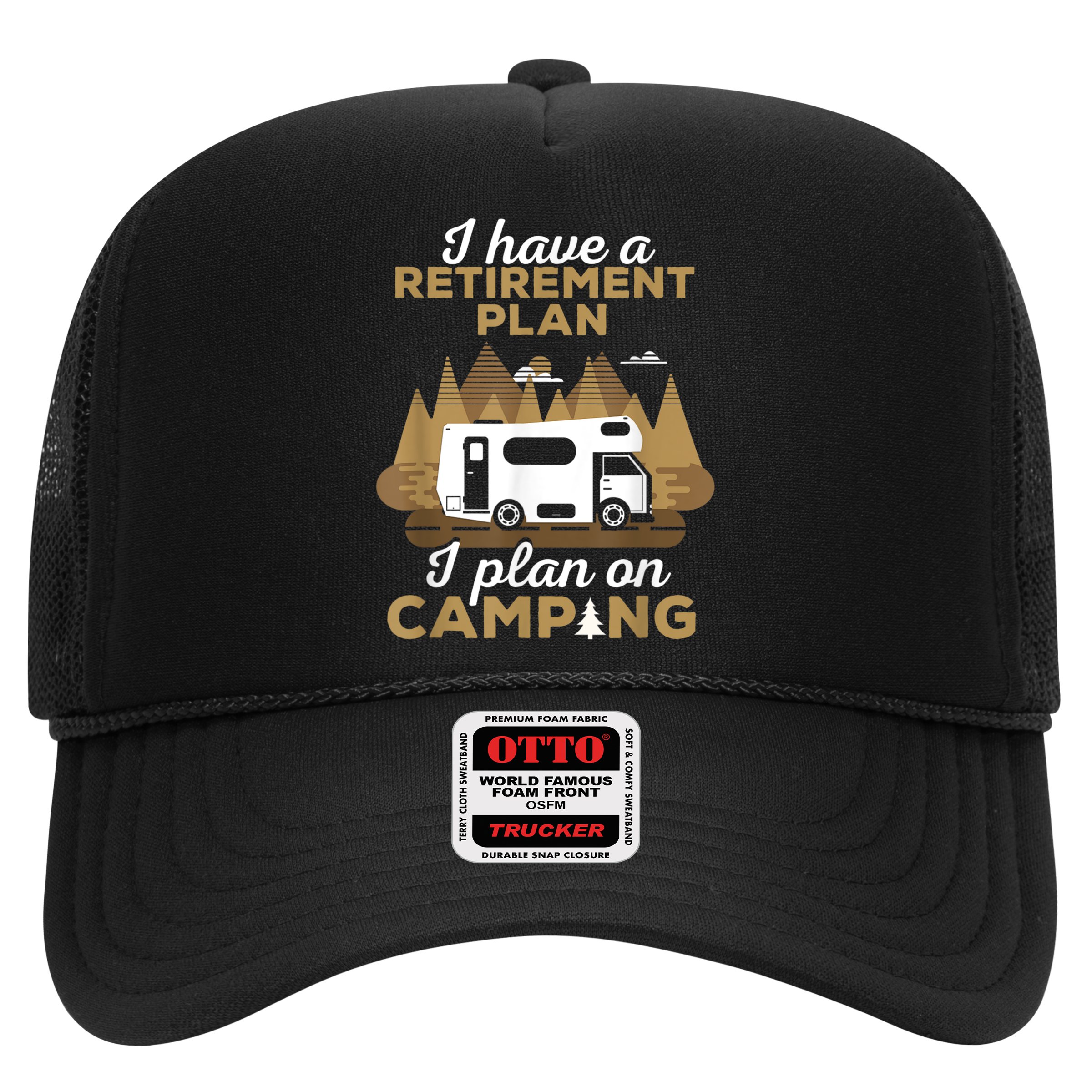 Retirement Plan Camping Retired Camping Outfit Camper Hat