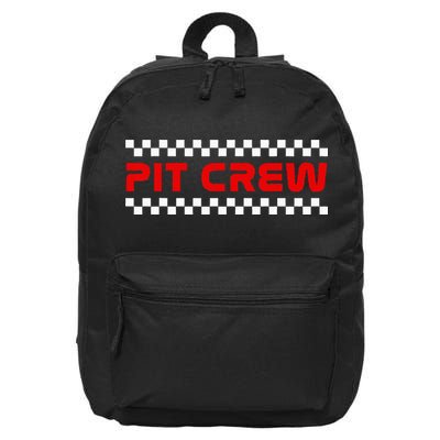Racing Pit Crew 16 in Basic Backpack