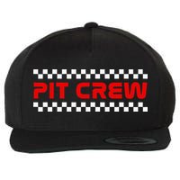 Racing Pit Crew Wool Snapback Cap