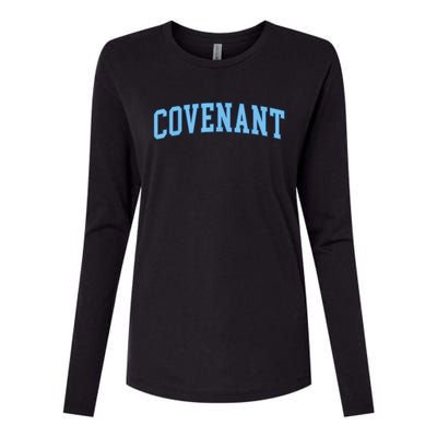 Retro Personalized Covenant Name Arch Vintage College Arch Varsity University Womens Cotton Relaxed Long Sleeve T-Shirt