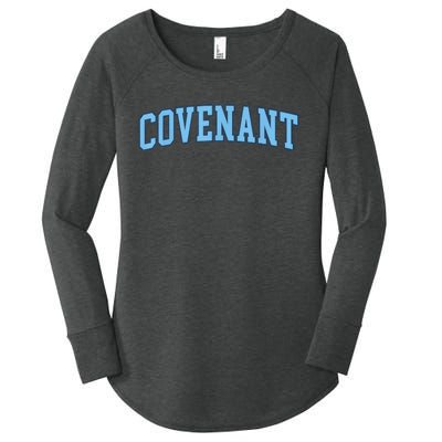 Retro Personalized Covenant Name Arch Vintage College Arch Varsity University Women's Perfect Tri Tunic Long Sleeve Shirt