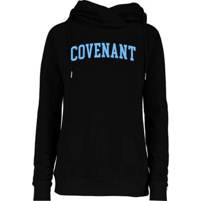 Retro Personalized Covenant Name Arch Vintage College Arch Varsity University Womens Funnel Neck Pullover Hood