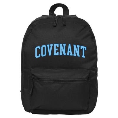 Retro Personalized Covenant Name Arch Vintage College Arch Varsity University 16 in Basic Backpack