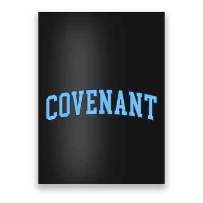 Retro Personalized Covenant Name Arch Vintage College Arch Varsity University Poster