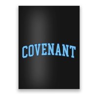 Retro Personalized Covenant Name Arch Vintage College Arch Varsity University Poster