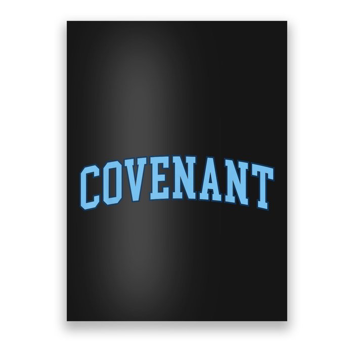 Retro Personalized Covenant Name Arch Vintage College Arch Varsity University Poster