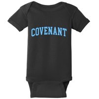 Retro Personalized Covenant Name Arch Vintage College Arch Varsity University Baby Bodysuit
