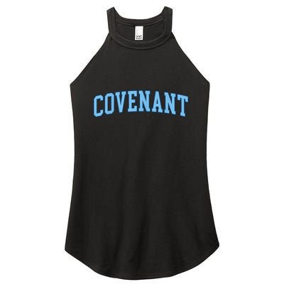 Retro Personalized Covenant Name Arch Vintage College Arch Varsity University Women's Perfect Tri Rocker Tank