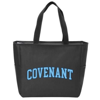 Retro Personalized Covenant Name Arch Vintage College Arch Varsity University Zip Tote Bag