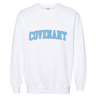 Retro Personalized Covenant Name Arch Vintage College Arch Varsity University Garment-Dyed Sweatshirt