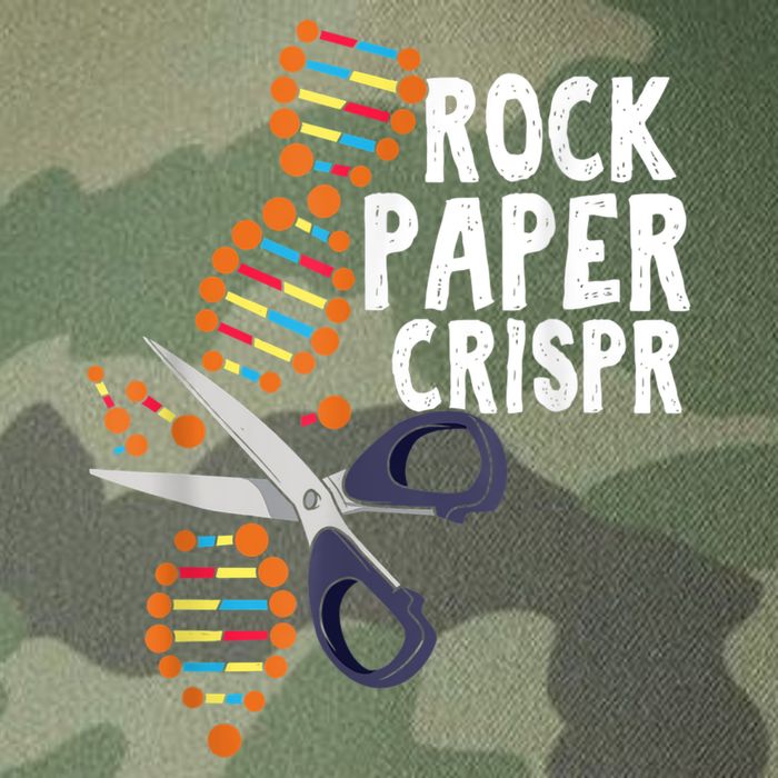 Rock Paper Crispr DNA Biologist Genetic Engineering Science Legacy Tie Dye Trucker Hat