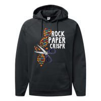 Rock Paper Crispr DNA Biologist Genetic Engineering Science Performance Fleece Hoodie