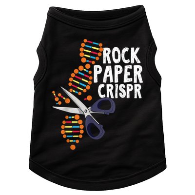 Rock Paper Crispr DNA Biologist Genetic Engineering Science Doggie Tank