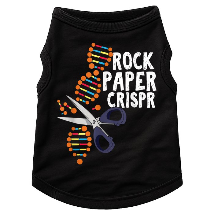 Rock Paper Crispr DNA Biologist Genetic Engineering Science Doggie Tank