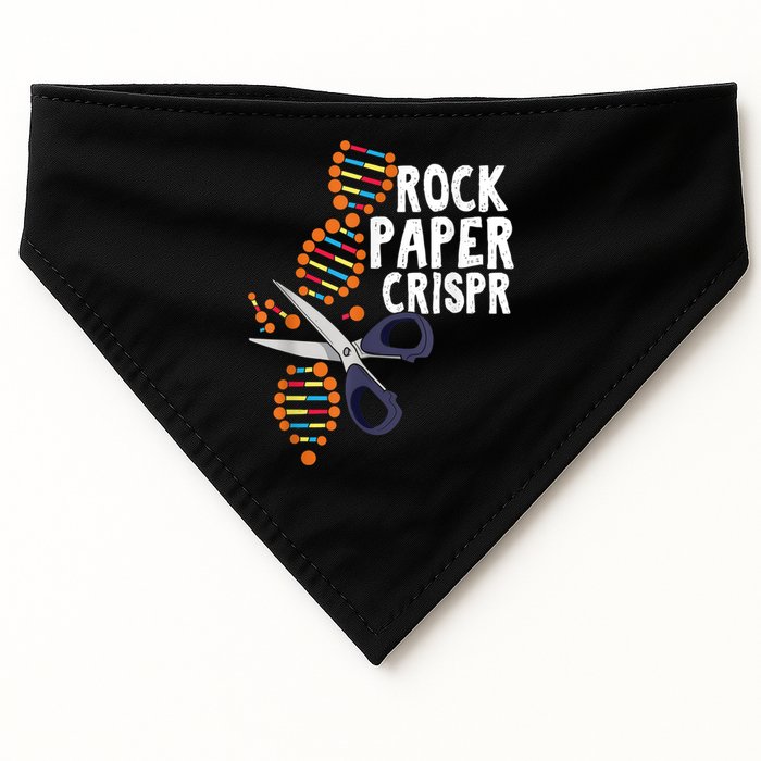 Rock Paper Crispr DNA Biologist Genetic Engineering Science USA-Made Doggie Bandana
