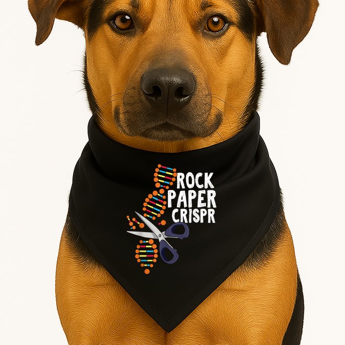 Rock Paper Crispr DNA Biologist Genetic Engineering Science USA-Made Doggie Bandana