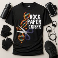 Rock Paper Crispr DNA Biologist Genetic Engineering Science Performance Shirt