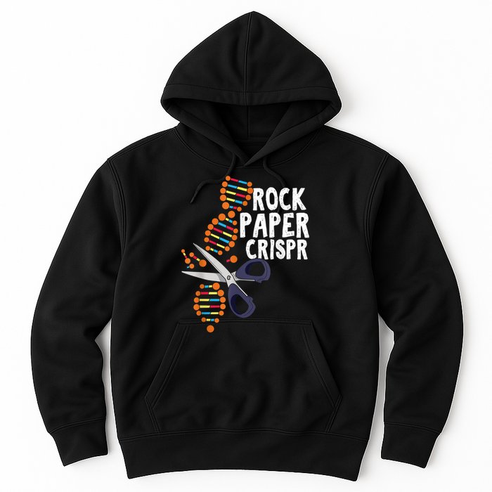 Rock Paper Crispr DNA Biologist Genetic Engineering Science Hoodie
