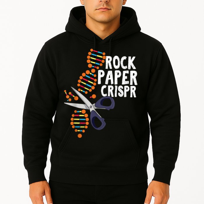 Rock Paper Crispr DNA Biologist Genetic Engineering Science Hoodie