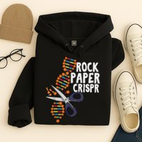 Rock Paper Crispr DNA Biologist Genetic Engineering Science Hoodie