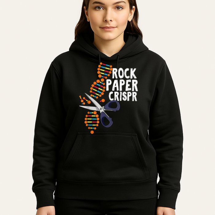 Rock Paper Crispr DNA Biologist Genetic Engineering Science Hoodie