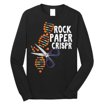 Rock Paper Crispr DNA Biologist Genetic Engineering Science Long Sleeve Shirt
