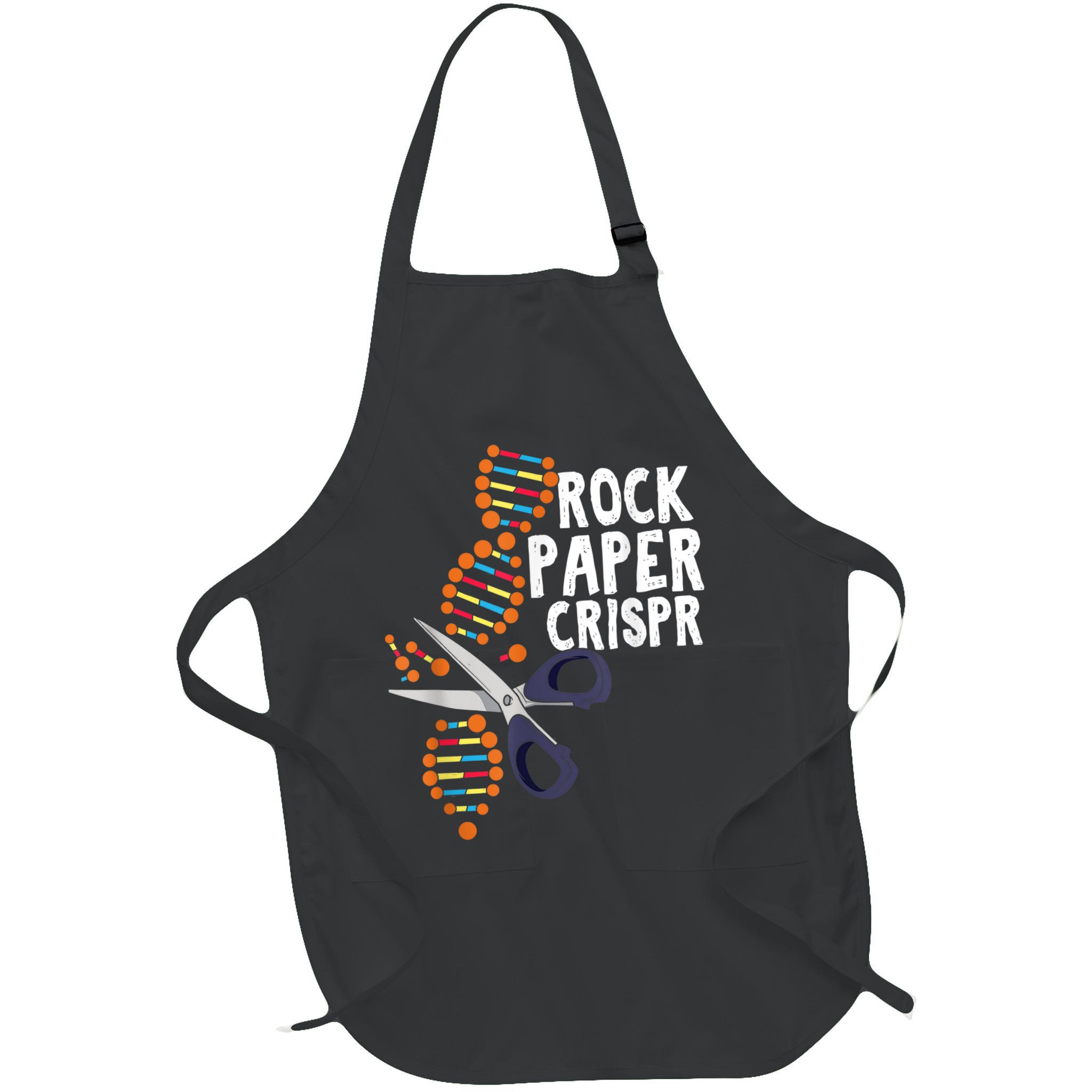 Rock Paper Crispr DNA Biologist Genetic Engineering Science Apron