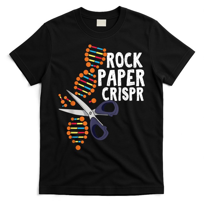 Rock Paper Crispr DNA Biologist Genetic Engineering Science T-Shirt