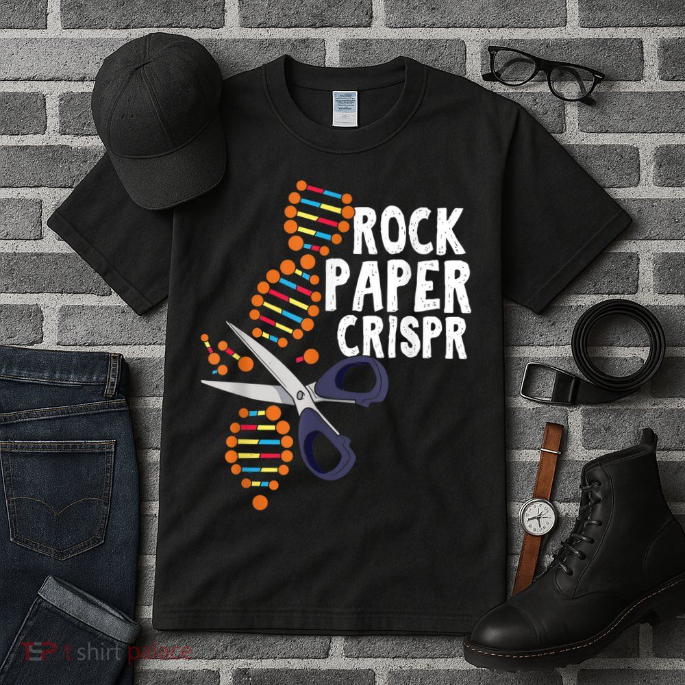 Rock Paper Crispr DNA Biologist Genetic Engineering Science Tall T-Shirt