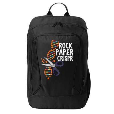 Rock Paper Crispr DNA Biologist Genetic Engineering Science City Backpack