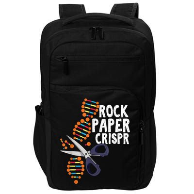 Rock Paper Crispr DNA Biologist Genetic Engineering Science Impact Tech Backpack