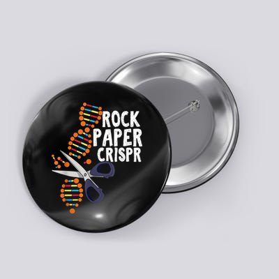 Rock Paper Crispr DNA Biologist Genetic Engineering Science Button