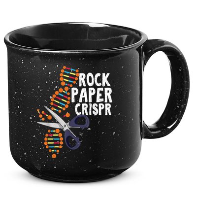 Rock Paper Crispr DNA Biologist Genetic Engineering Science 15oz Campfire Ceramic Mug
