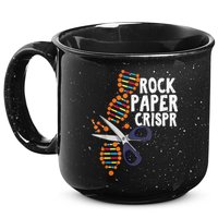 Rock Paper Crispr DNA Biologist Genetic Engineering Science 15oz Campfire Ceramic Mug