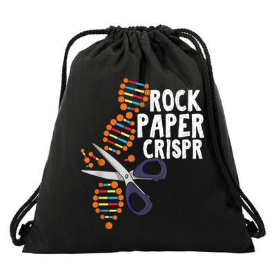 Rock Paper Crispr DNA Biologist Genetic Engineering Science Drawstring Bag