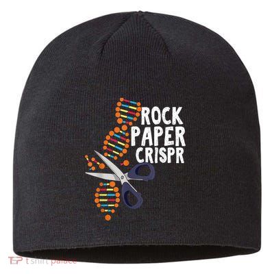 Rock Paper Crispr DNA Biologist Genetic Engineering Science Sustainable Beanie