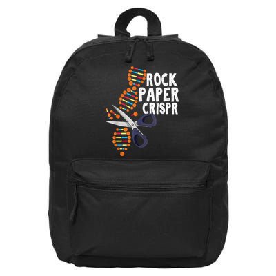 Rock Paper Crispr DNA Biologist Genetic Engineering Science 16 in Basic Backpack