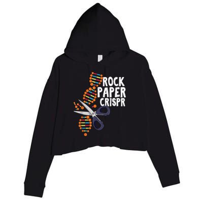 Rock Paper Crispr DNA Biologist Genetic Engineering Science Crop Fleece Hoodie