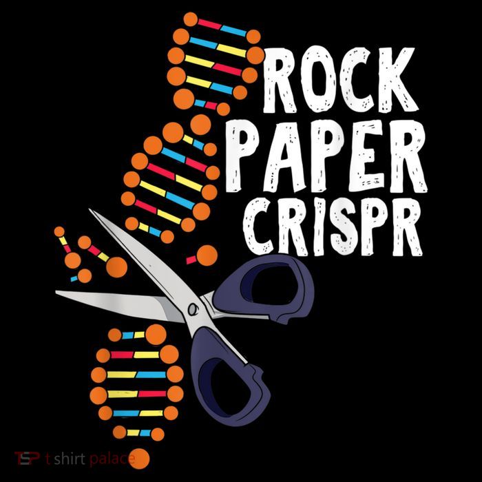 Rock Paper Crispr DNA Biologist Genetic Engineering Science Poster