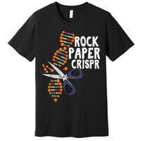 Rock Paper Crispr DNA Biologist Genetic Engineering Science Premium T-Shirt