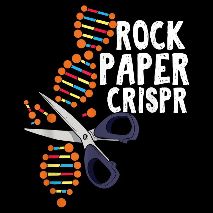 Rock Paper Crispr DNA Biologist Genetic Engineering Science Premium T-Shirt