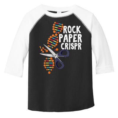 Rock Paper Crispr DNA Biologist Genetic Engineering Science Toddler Fine Jersey T-Shirt