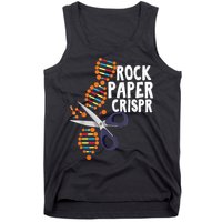 Rock Paper Crispr DNA Biologist Genetic Engineering Science Tank Top