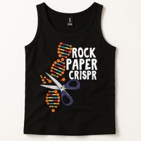 Rock Paper Crispr DNA Biologist Genetic Engineering Science Tank Top
