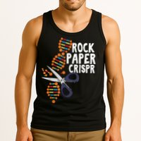Rock Paper Crispr DNA Biologist Genetic Engineering Science Tank Top