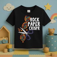 Rock Paper Crispr DNA Biologist Genetic Engineering Science Toddler T-Shirt