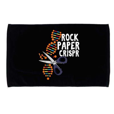 Rock Paper Crispr DNA Biologist Genetic Engineering Science Microfiber Hand Towel