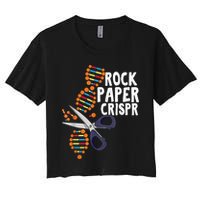 Rock Paper Crispr DNA Biologist Genetic Engineering Science Crop Top