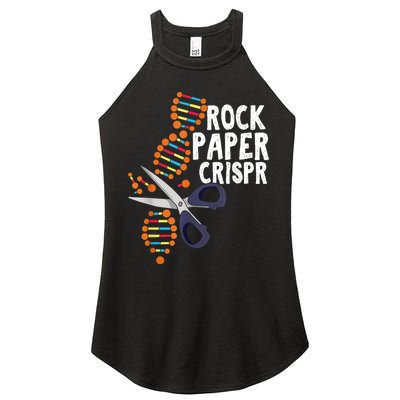 Rock Paper Crispr DNA Biologist Genetic Engineering Science Women's Perfect Tri Rocker Tank