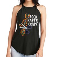 Rock Paper Crispr DNA Biologist Genetic Engineering Science Women's Perfect Tri Rocker Tank